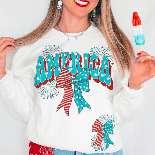 DTF Print - America Bow