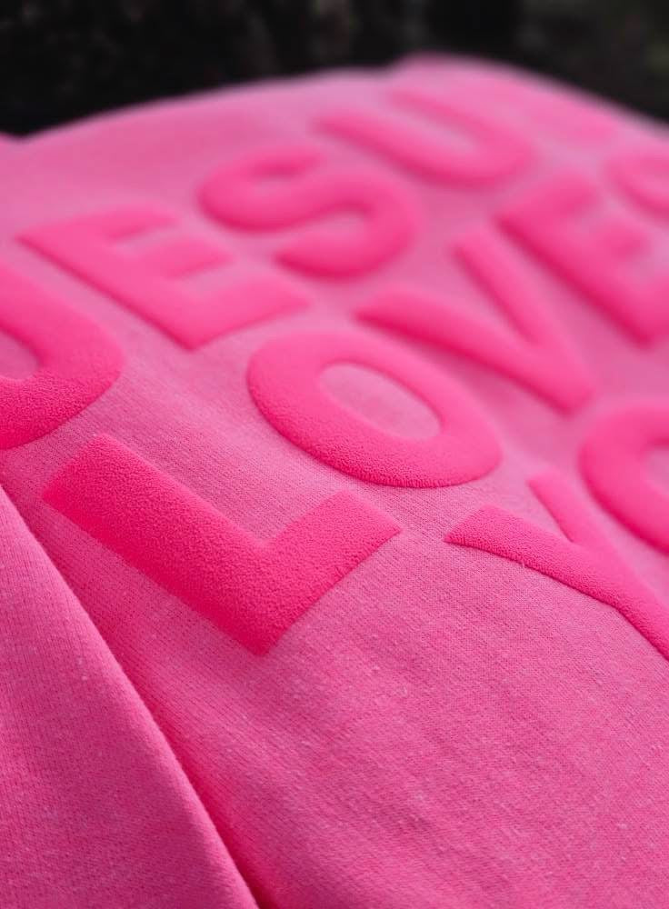 Jesus Loves You Puff Print