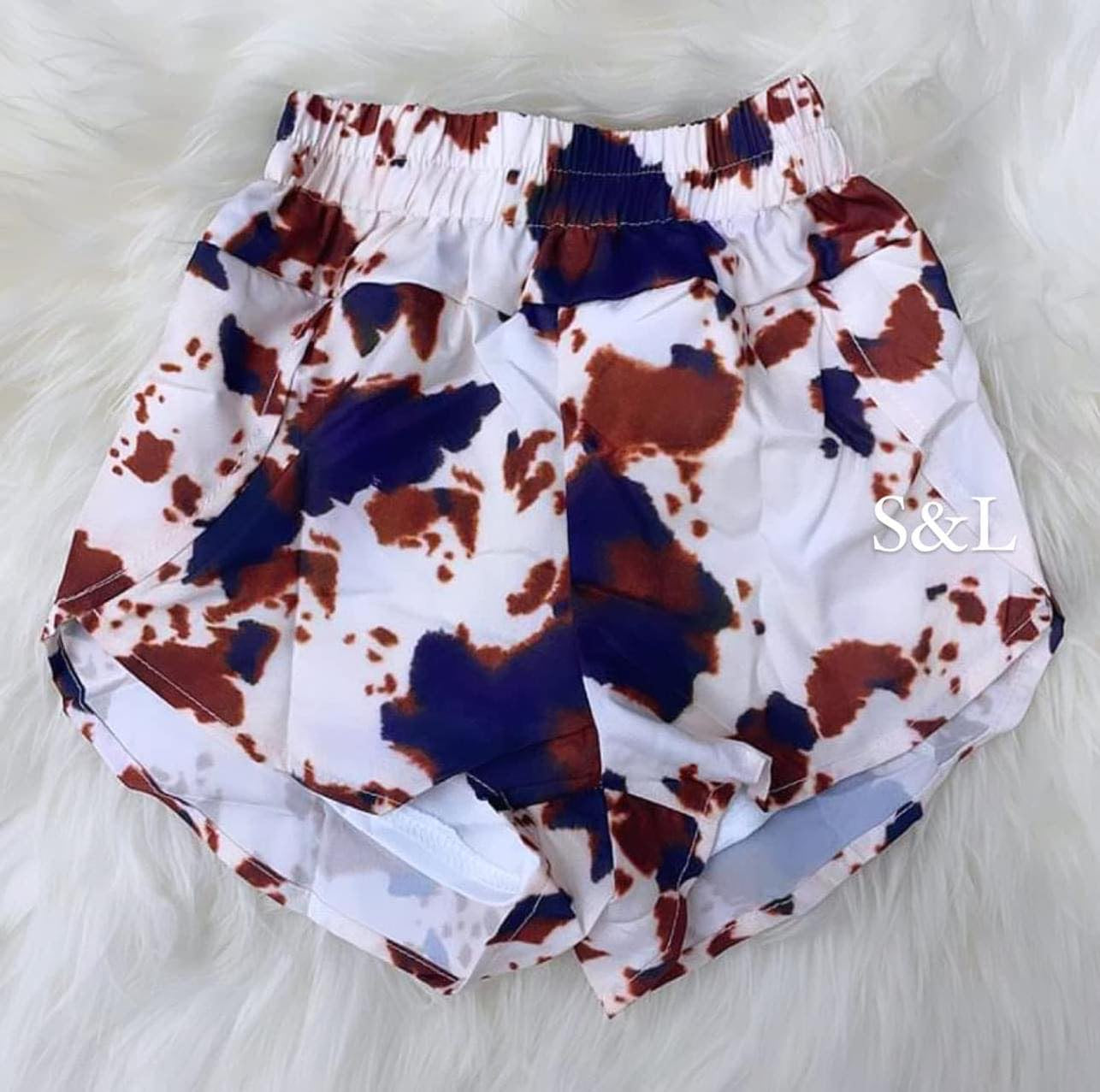 RTS Girls Printed High Waisted Shorts