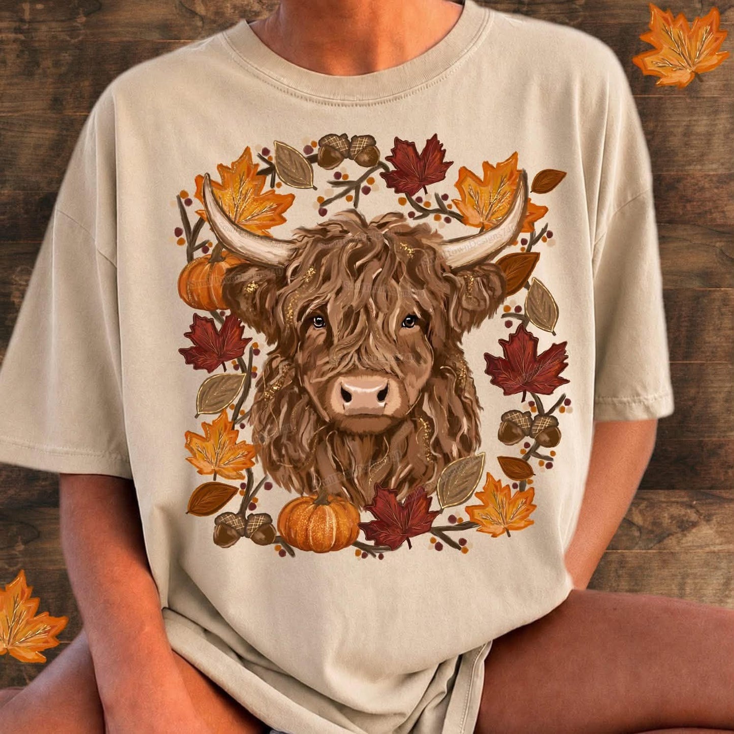 Fall Highland Cow Top