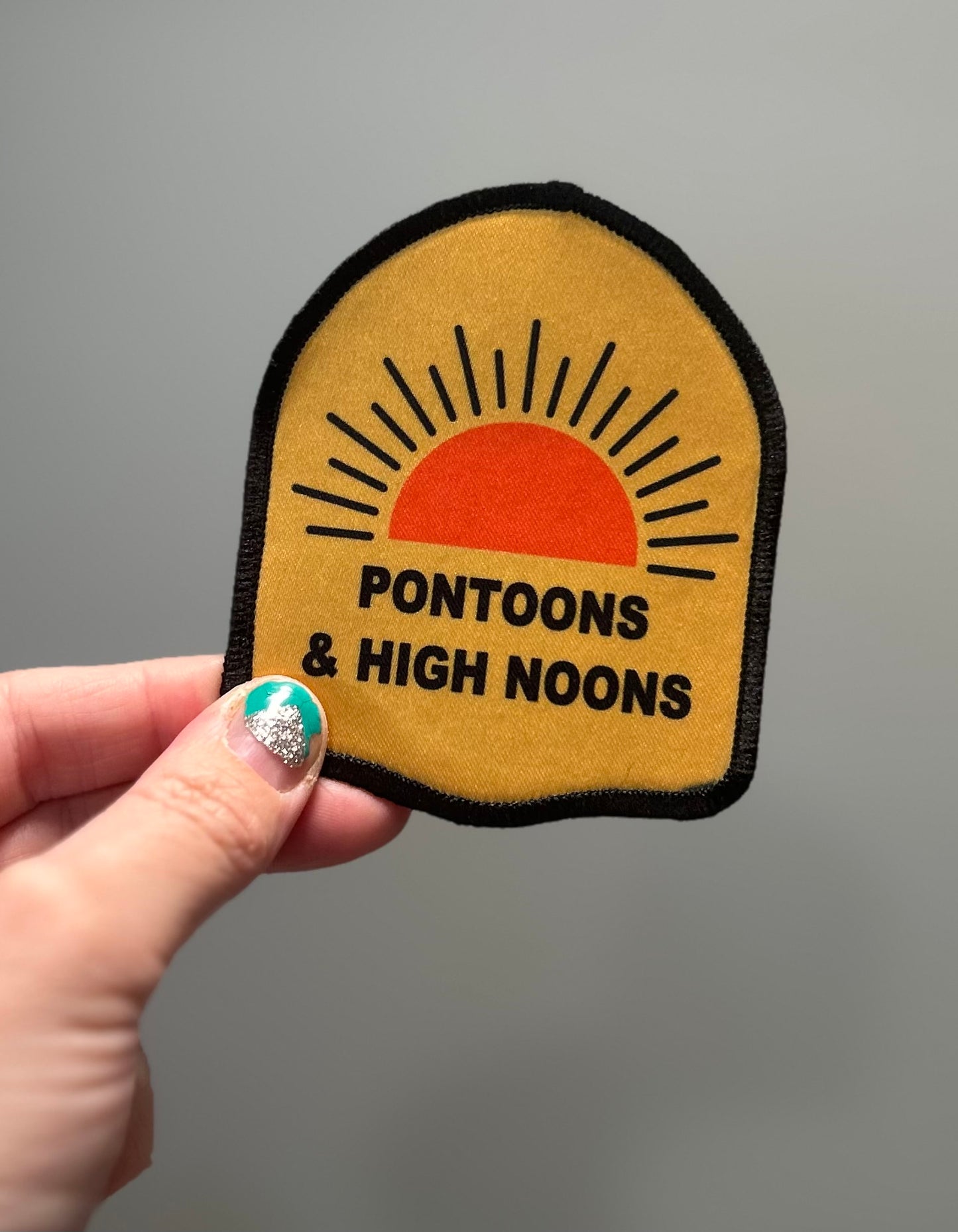 Pontoons and High Noons Hat Patch