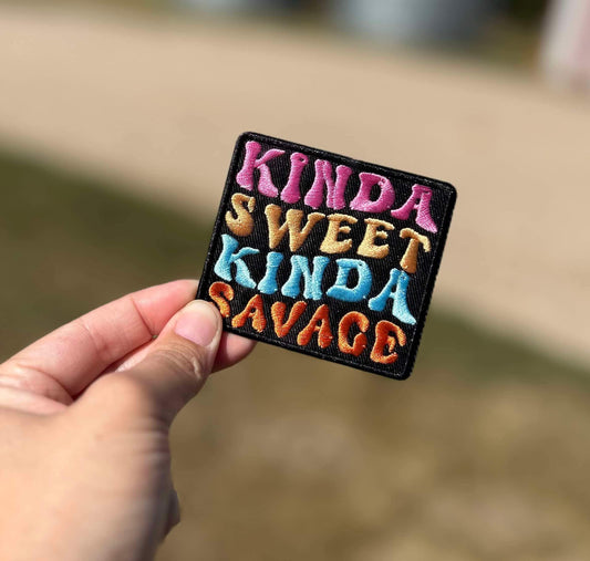 Kinda Sweet Kinda Savage Hat Patch