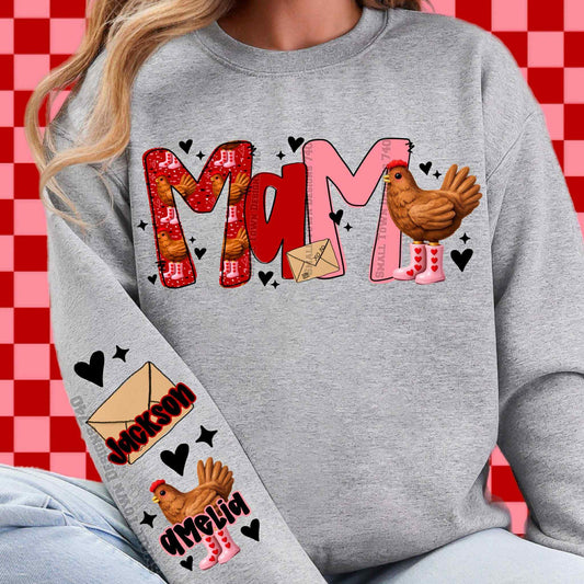 Mama Chicken Valentines Top
