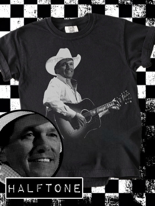 DTF Print - Halftone G3orge Str@it