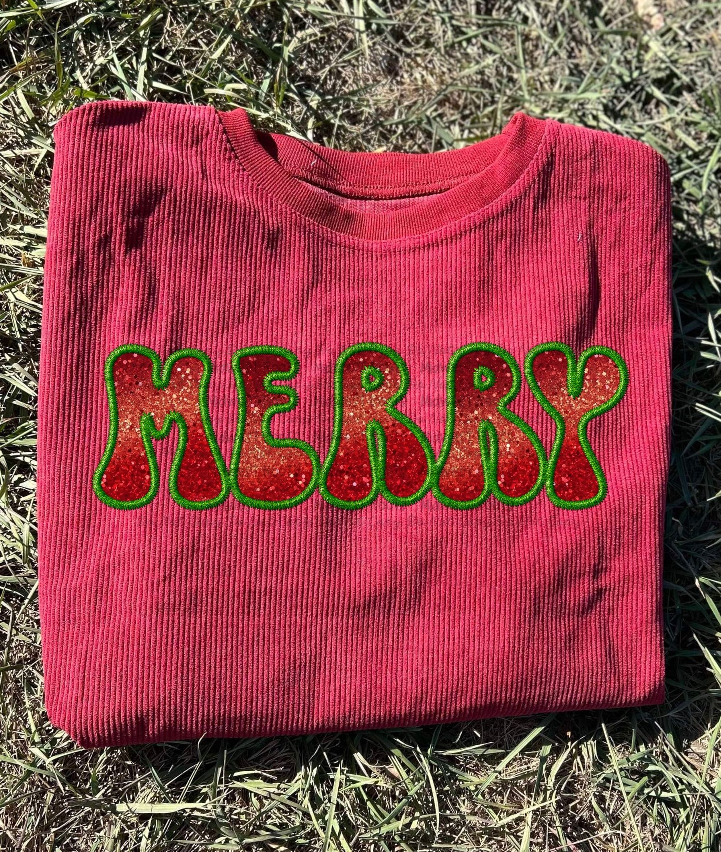 Merry Corduroy Sweatshirt Top