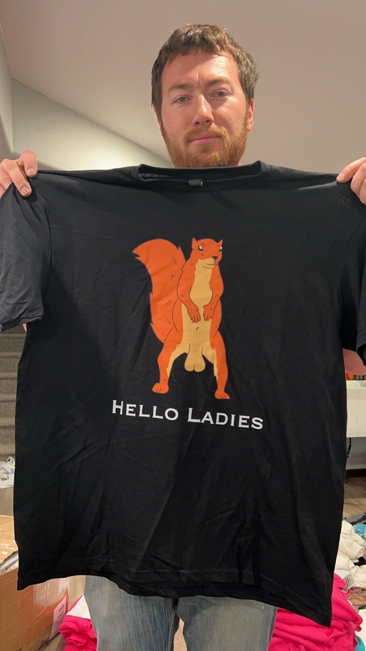 Hello Ladies Squirrel Nuts Top