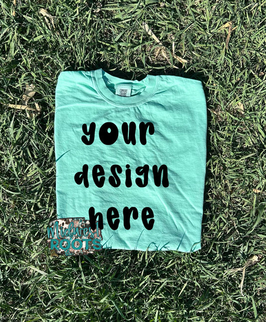 Chalky Mint Comfort Colors Mock Up