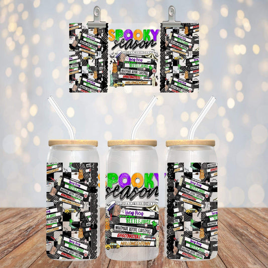 16oz glass can Spooky Season Sub Print