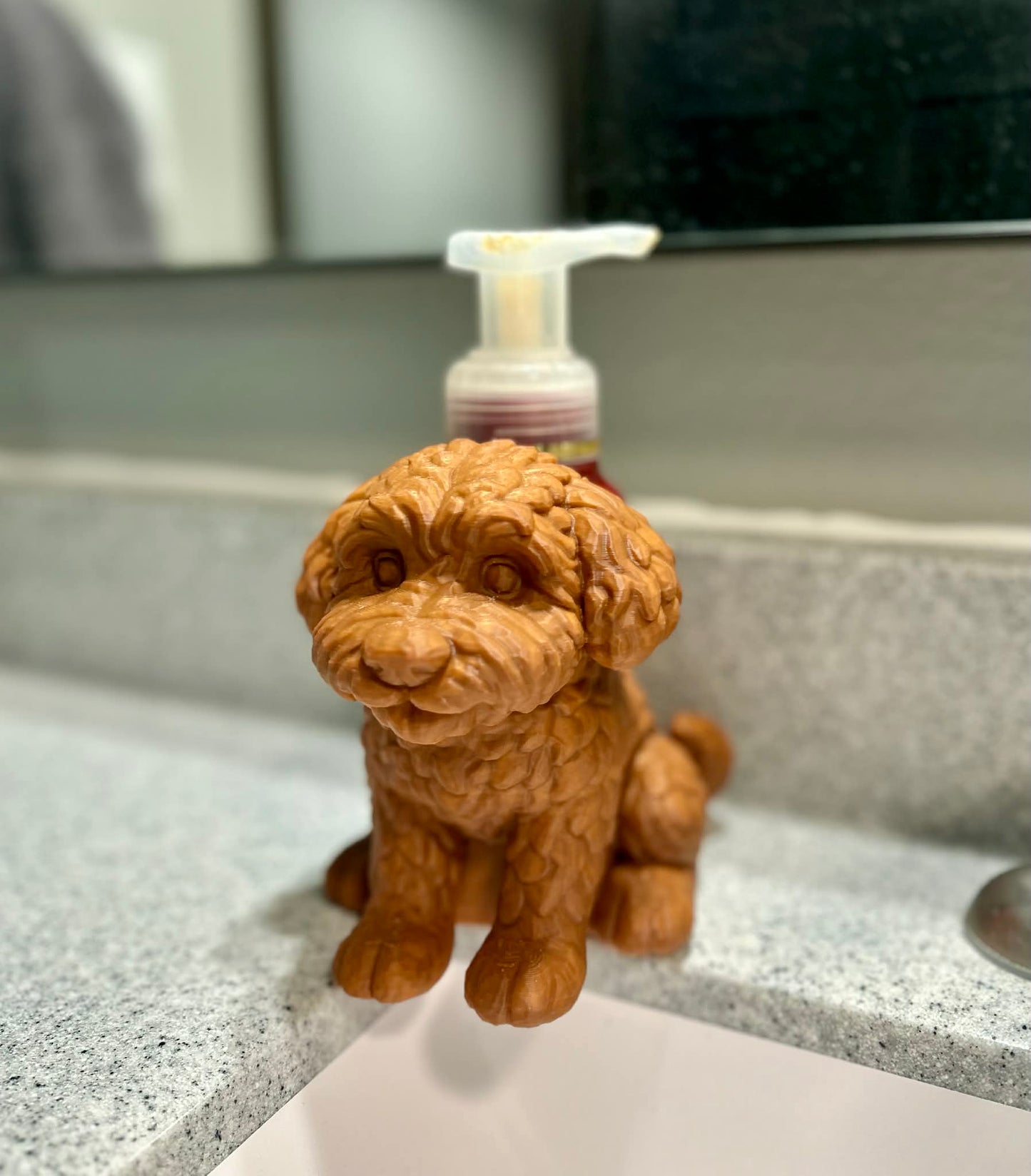 3D Printed Golden Doodle Soap Holder