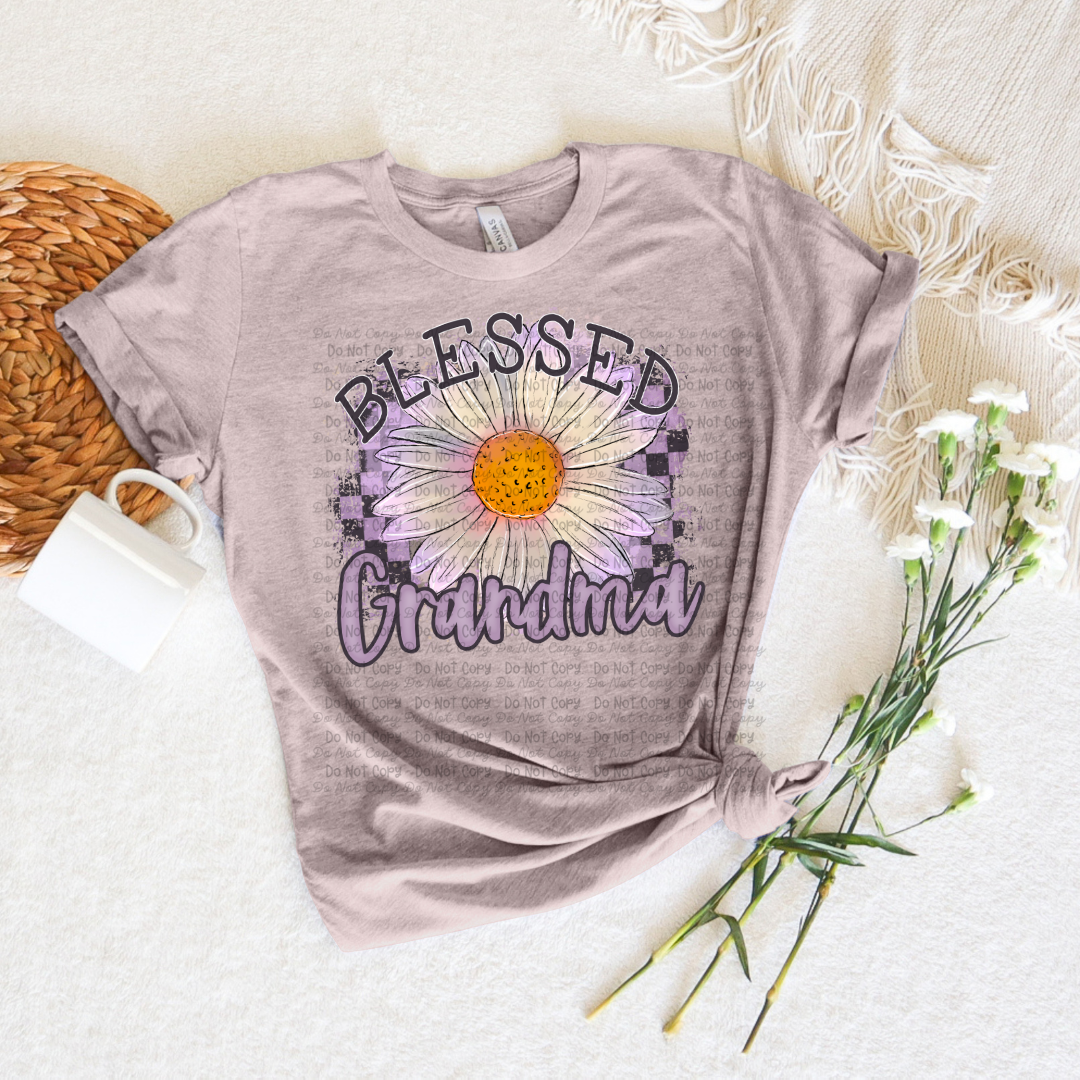 Blessed Grandma Daisy Sub Print
