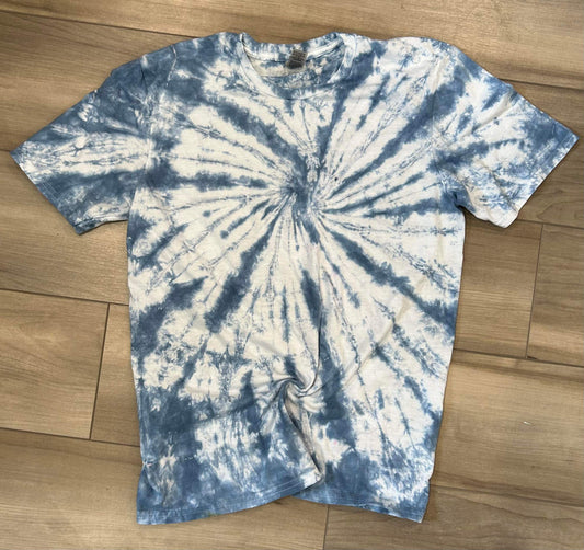 Blank Tie Dye Top in Sea Breeze