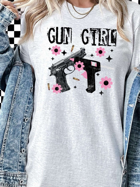 DTF Print - Gun Girl