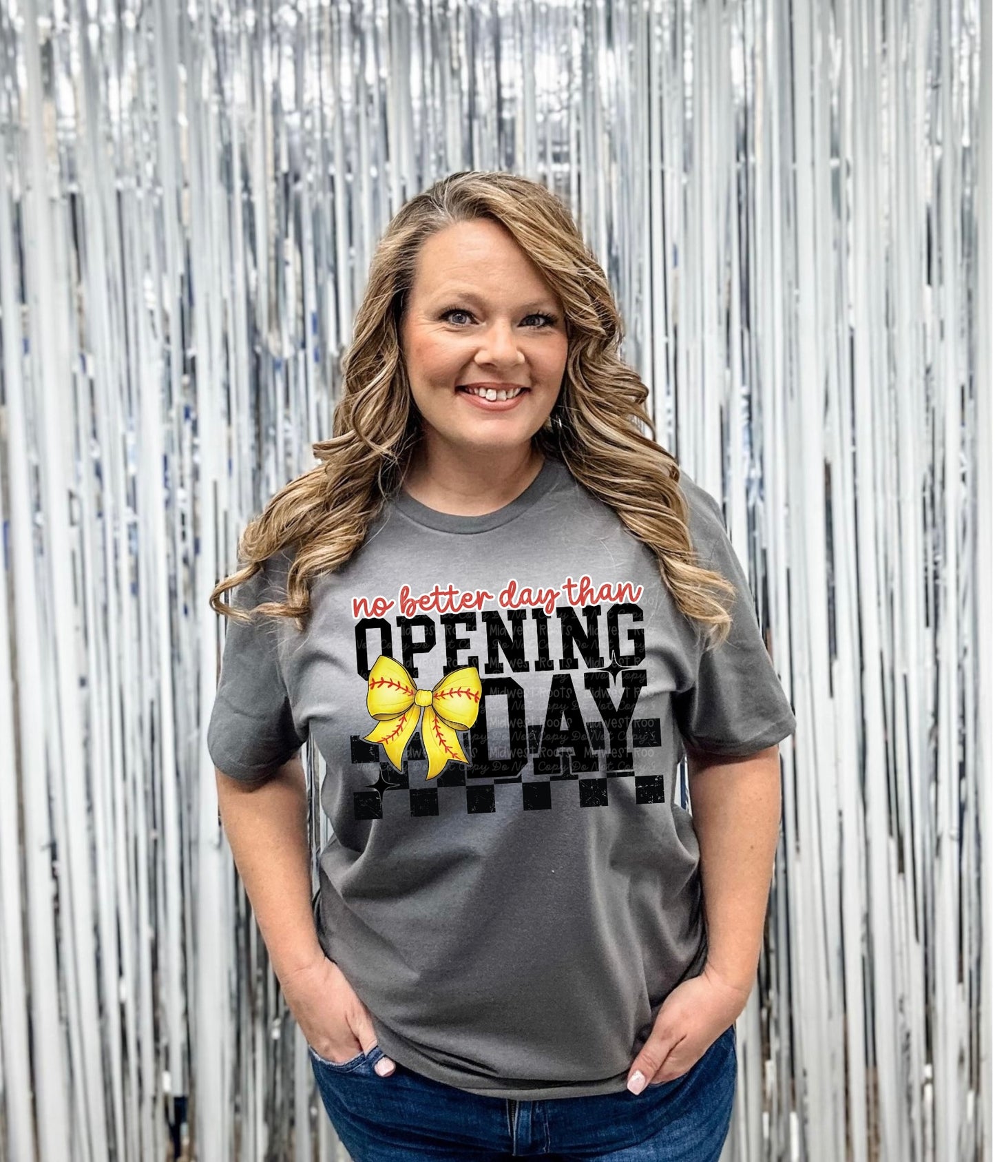 DTF Print - No better day than opening day - softball