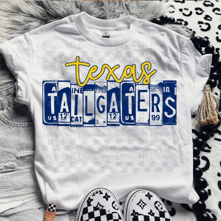 TX T@ilgaters License Plate Top