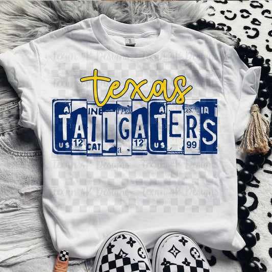 TX T@ilgaters License Plate Top