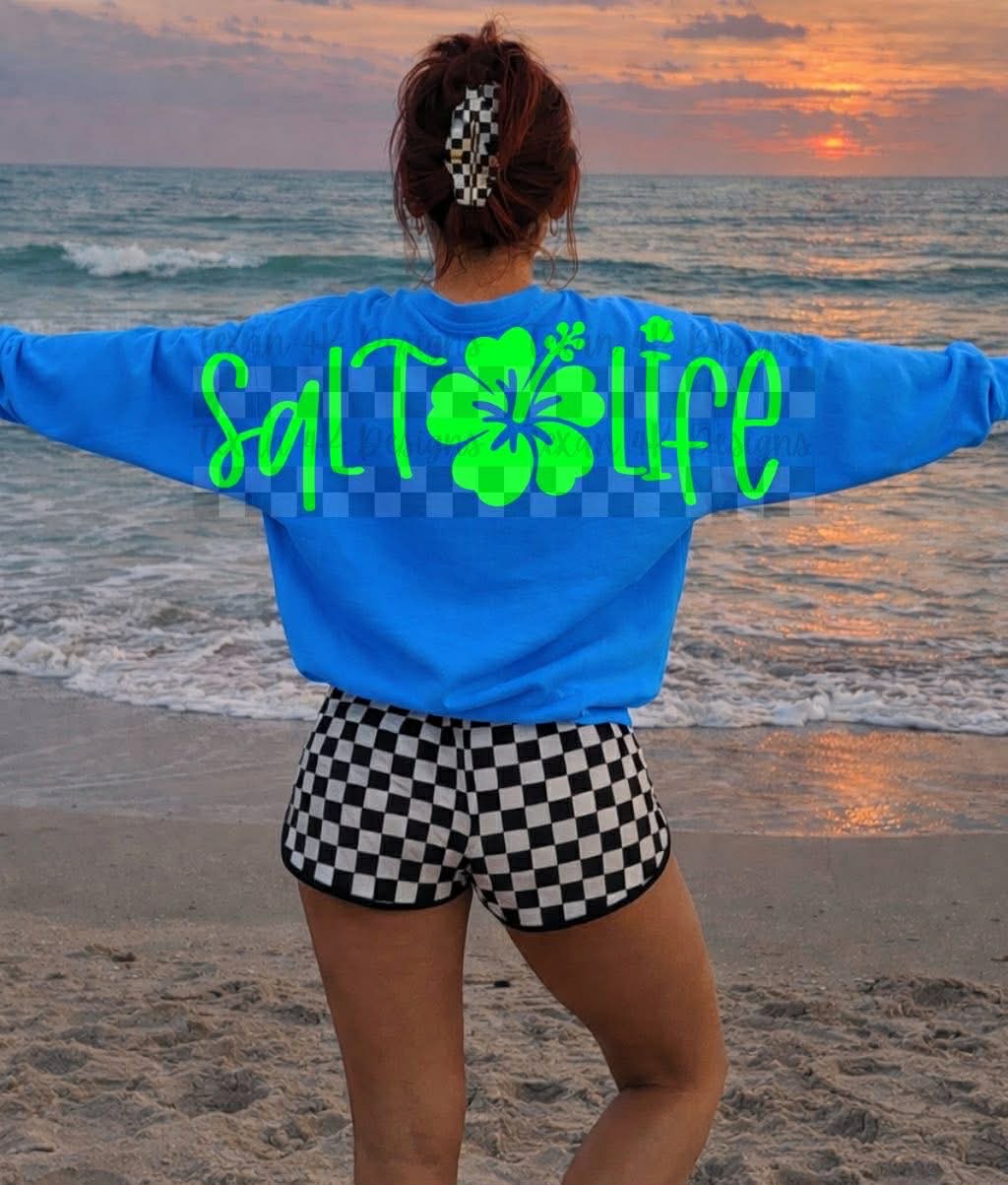 S_lt Life Flower Oversized Arm Print Top