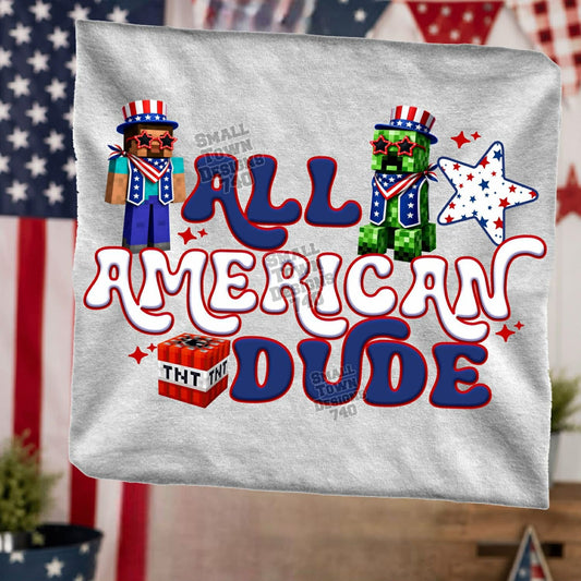 All American Mine Block Dude Kids Top