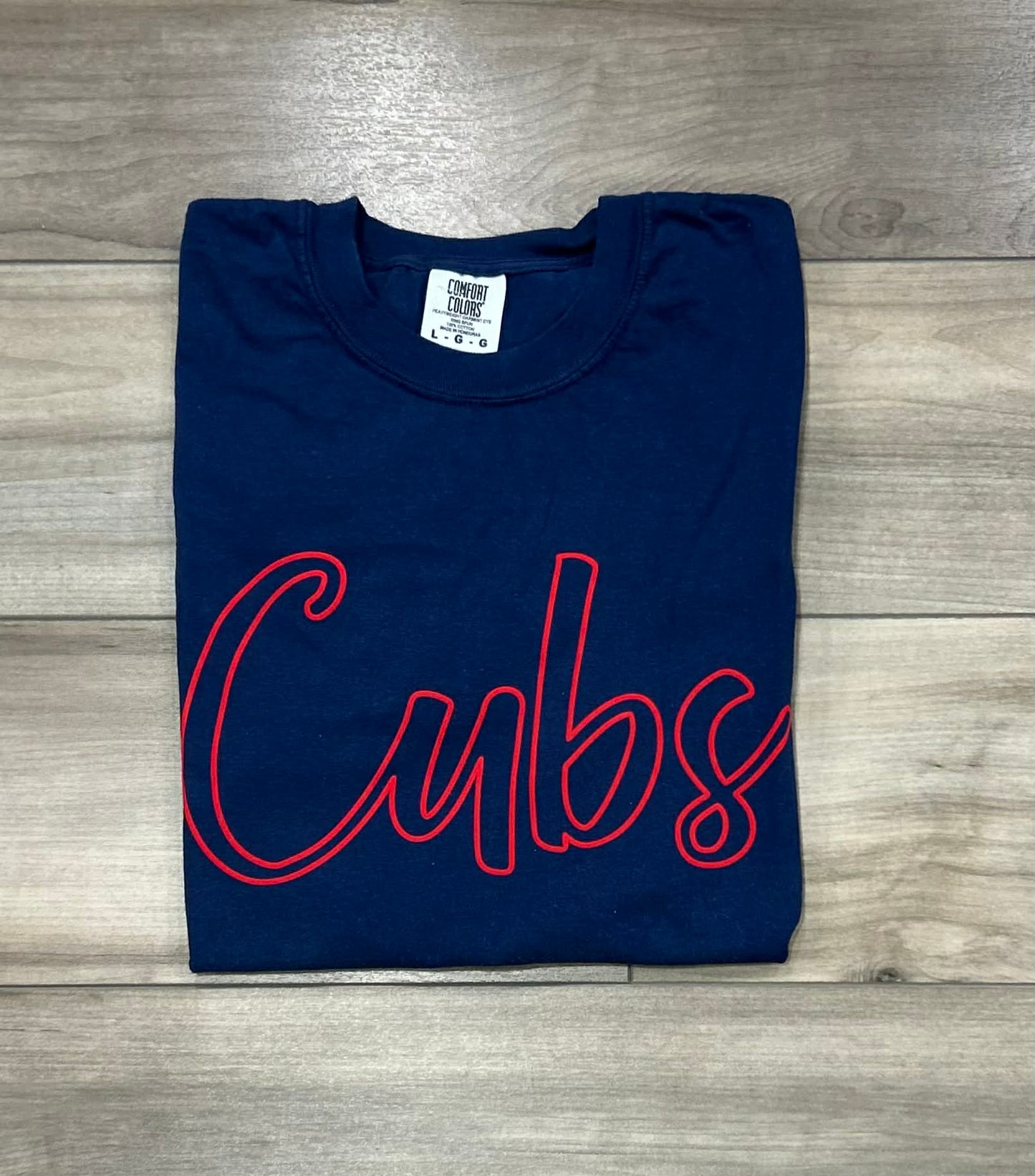 Custom Team Outline Puff Printed Top