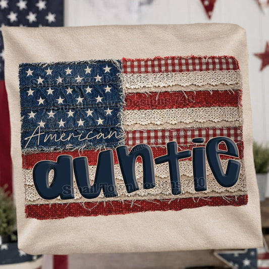 WS Completed American Flag Auntie Top
