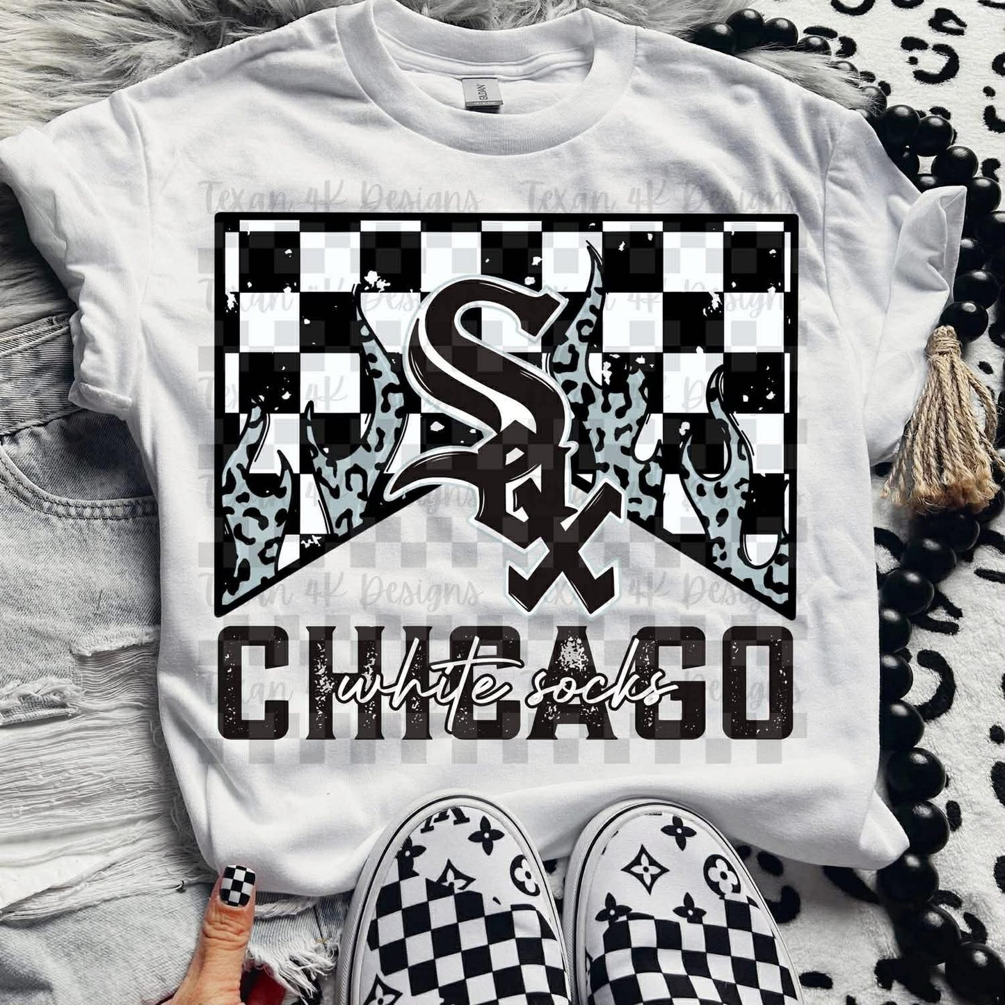 DTF Print - Flame Baseball Team