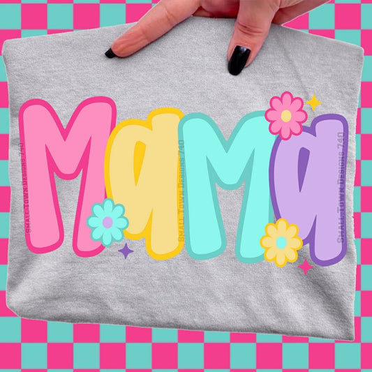 Bright Floral Mama Top