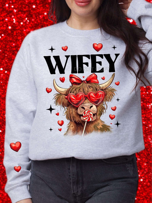DTF Print - Wifey Cow