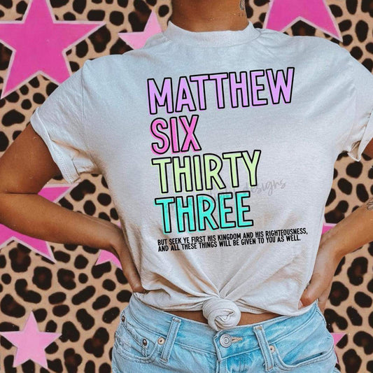 Matthew 6:33 Sub Print