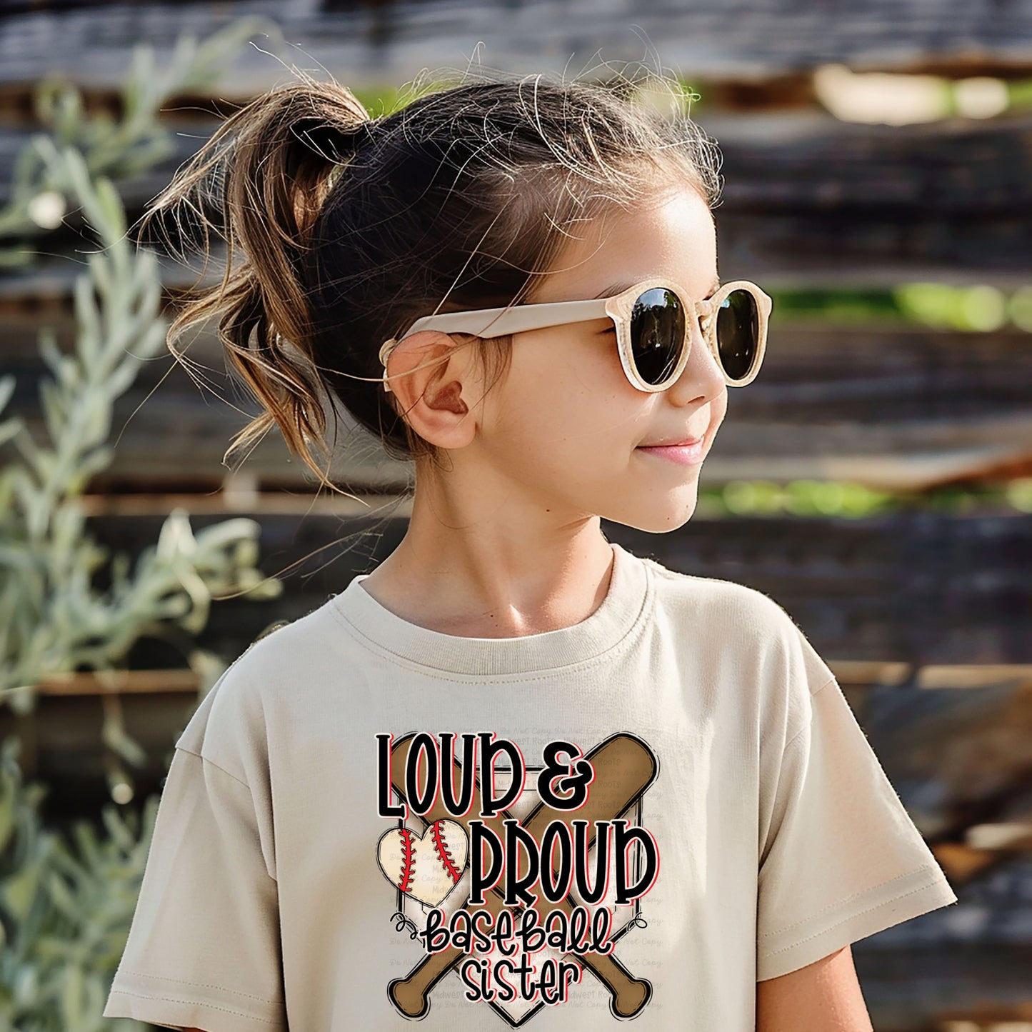 DTF Print - Loud & Proud Baseball Sister