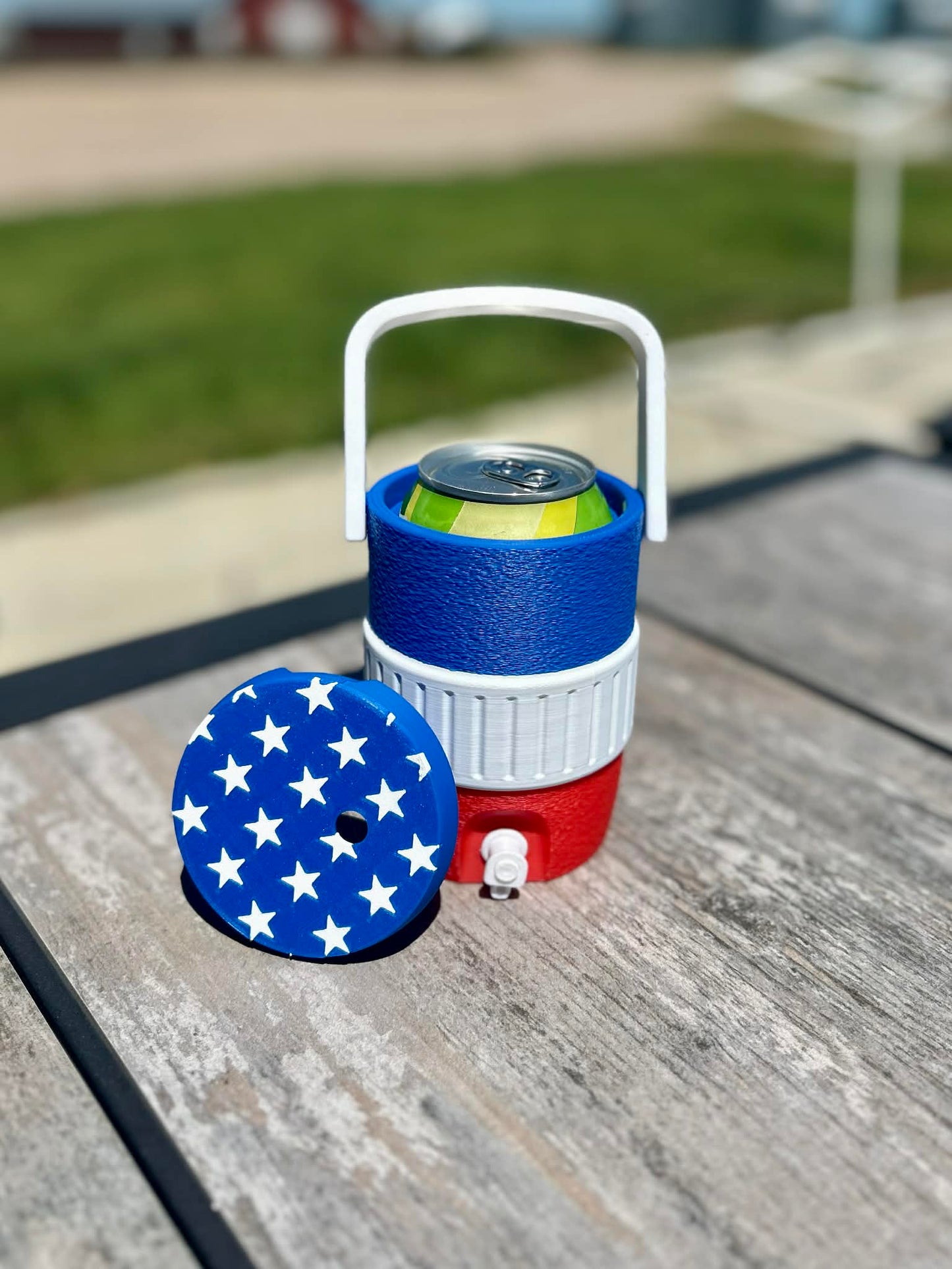 3D Printed RWB Can Cooler