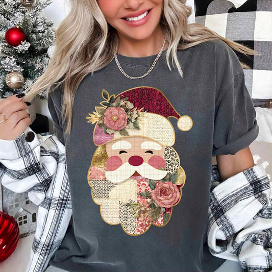 WS Completed Kid Top Quilted Santa