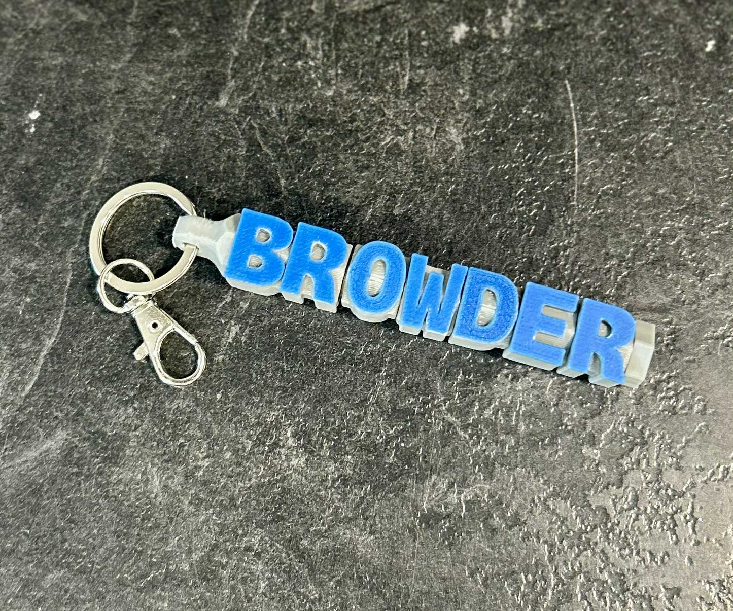3D Printed Fidget Name Keychain