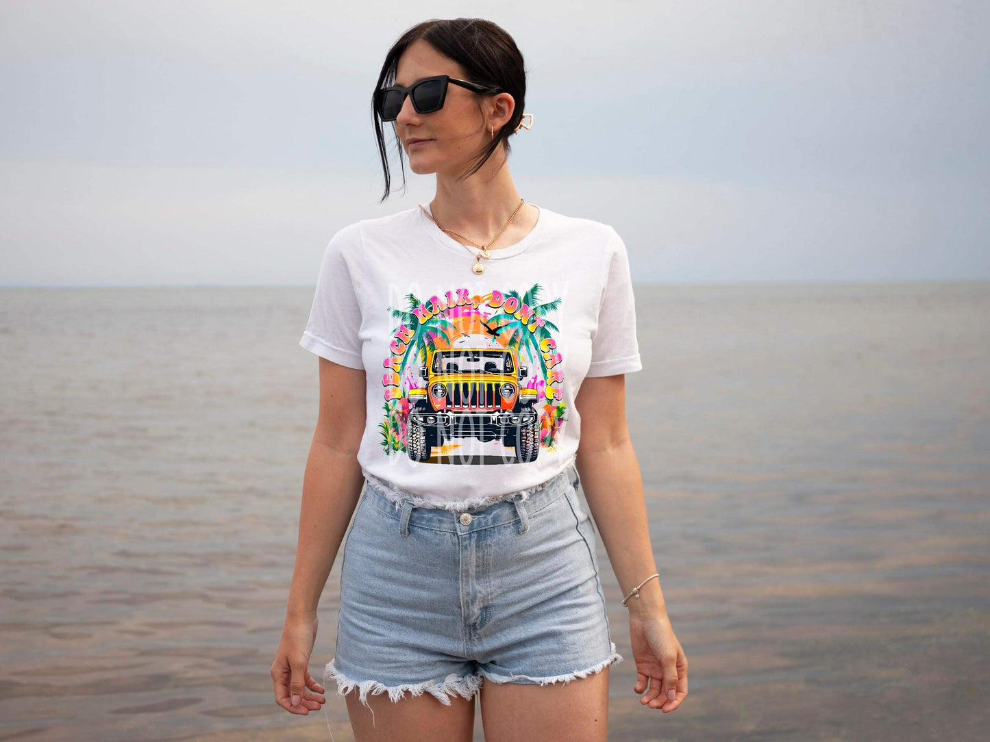 Beach Hair Dont Care Sub Print
