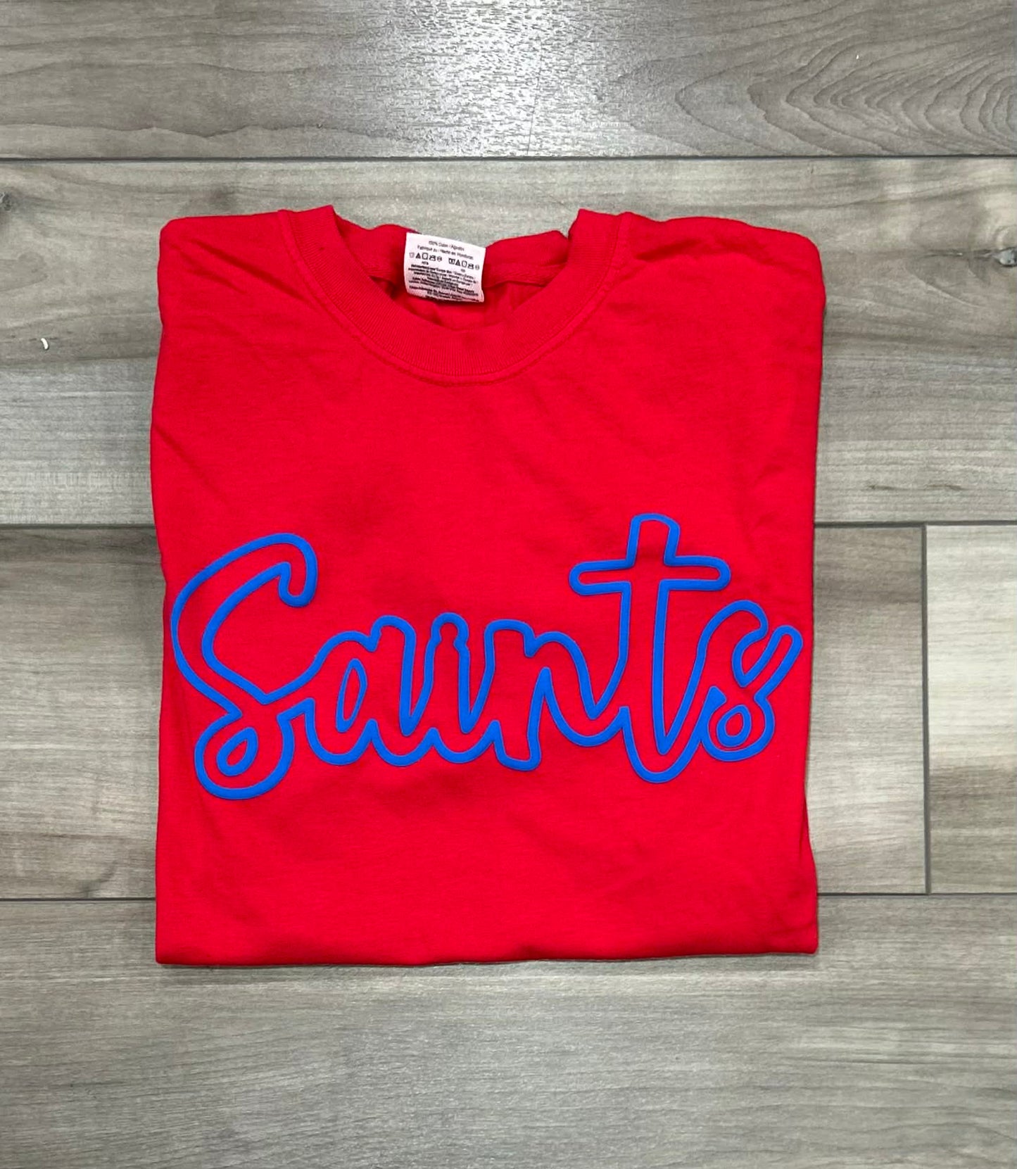 Custom Team Outline Puff Printed Top