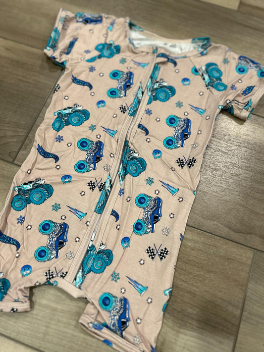 RTS Blue Monster Truck Shortie Bamboo