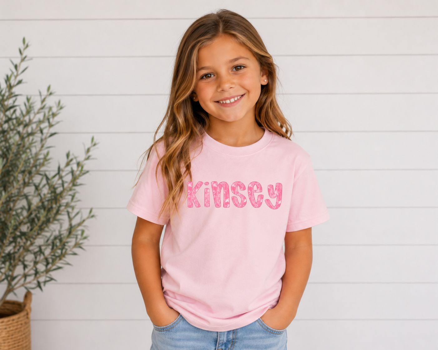 Custom Patterned Name Kids Top