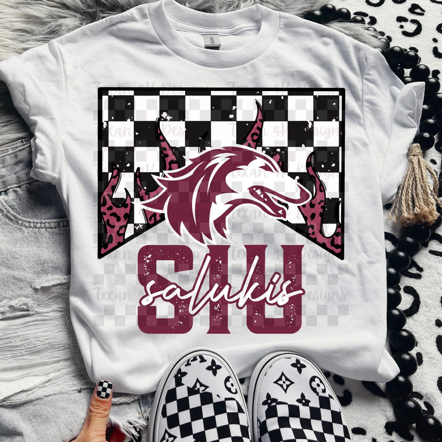 DTF Print - Leopard Flame - Top 32 College Teams