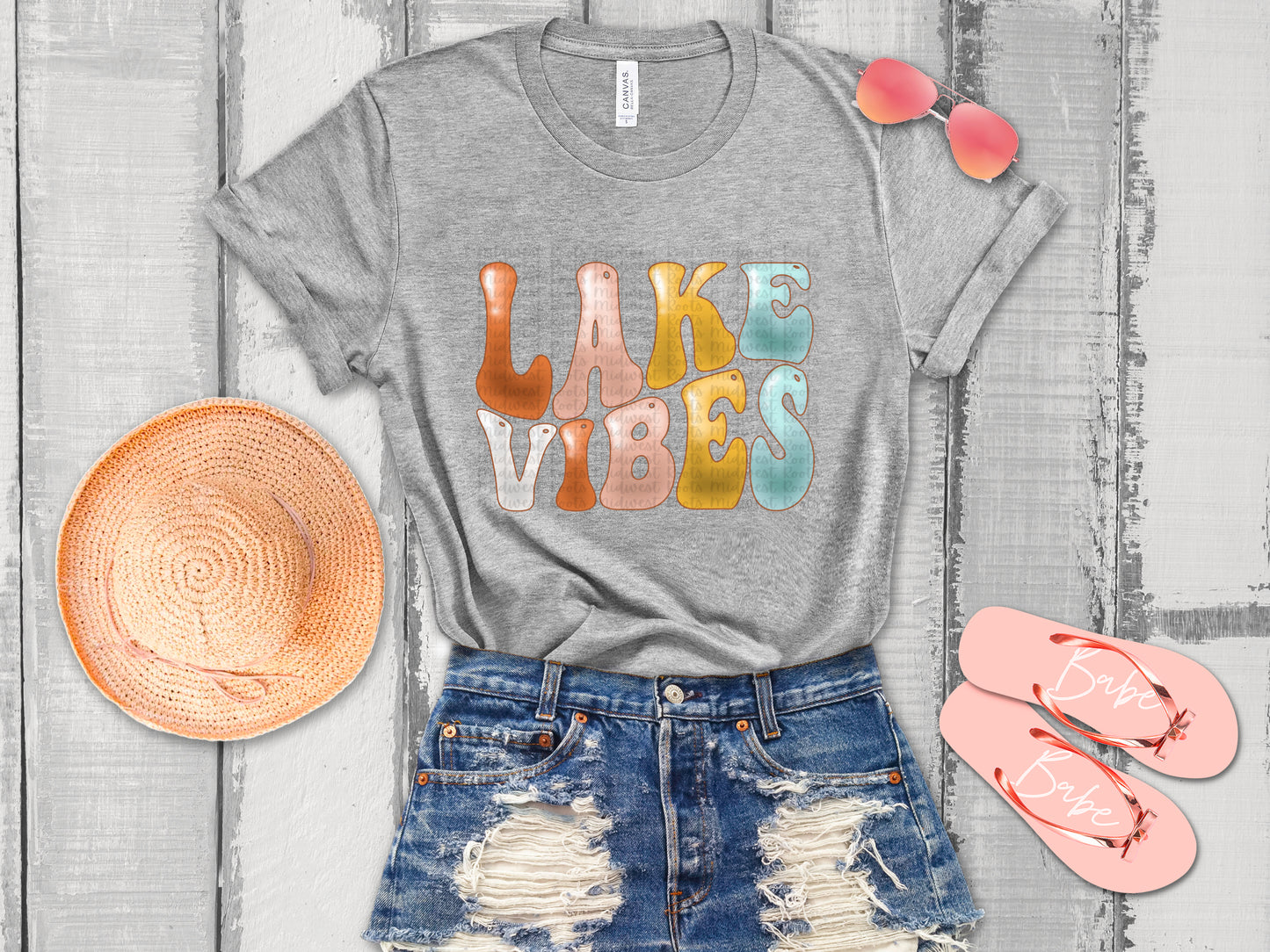 Lake Vibes Neutral Sublimation Print