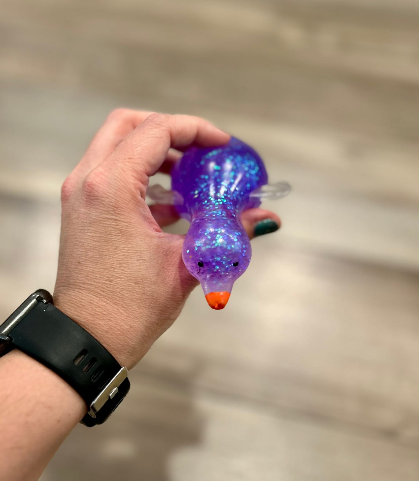 RTS Glitter Duck Squishy