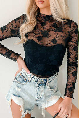 Pre order Long sleeve Mesh Tops