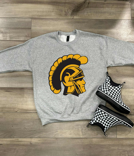 WS Completed Top Tr0jans Yellow Oversized Arm Print