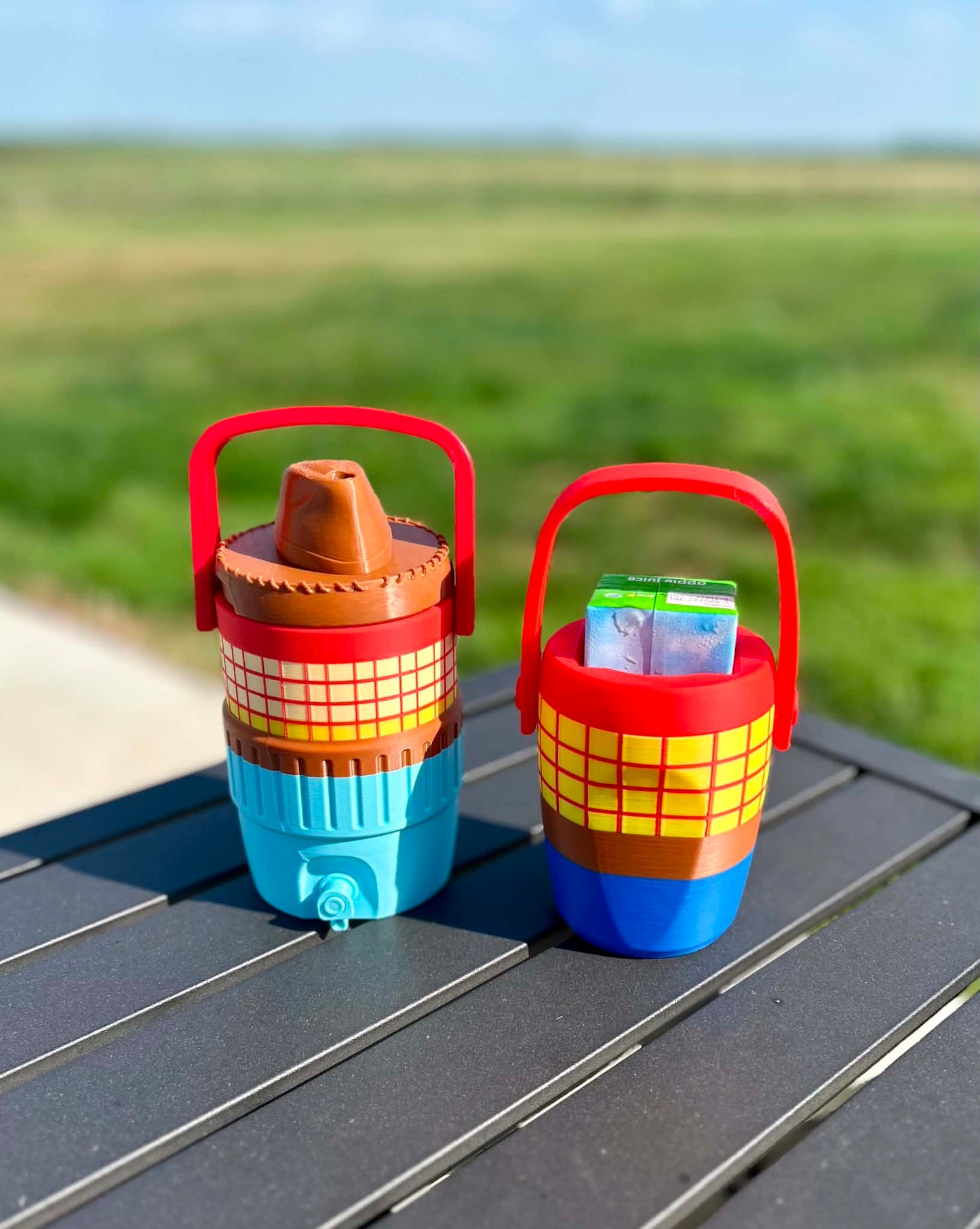 3D Printed Sheriff Juice Box Holder