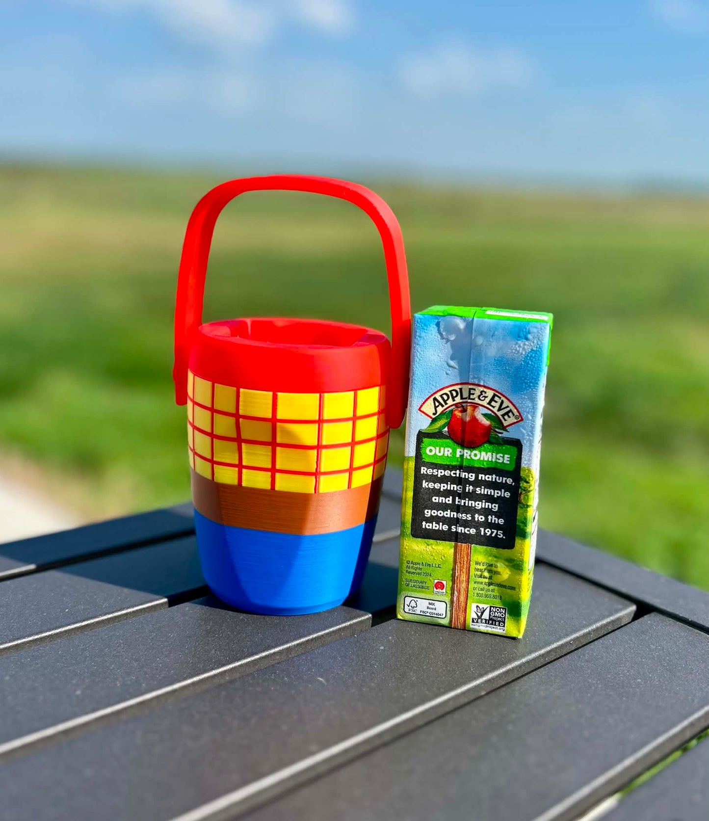 3D Printed Sheriff Juice Box Holder