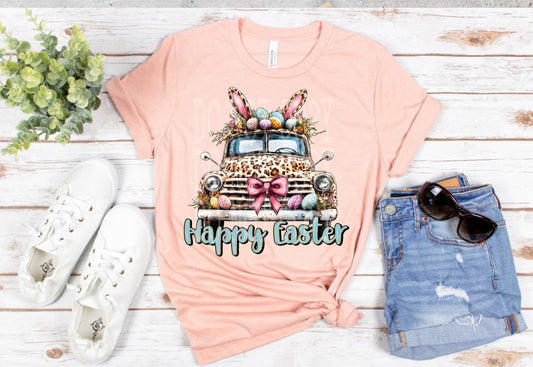 WS Completed Top Happy Easter Leopard Truck