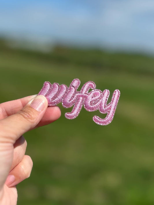 Wifey Pink Hat Patch