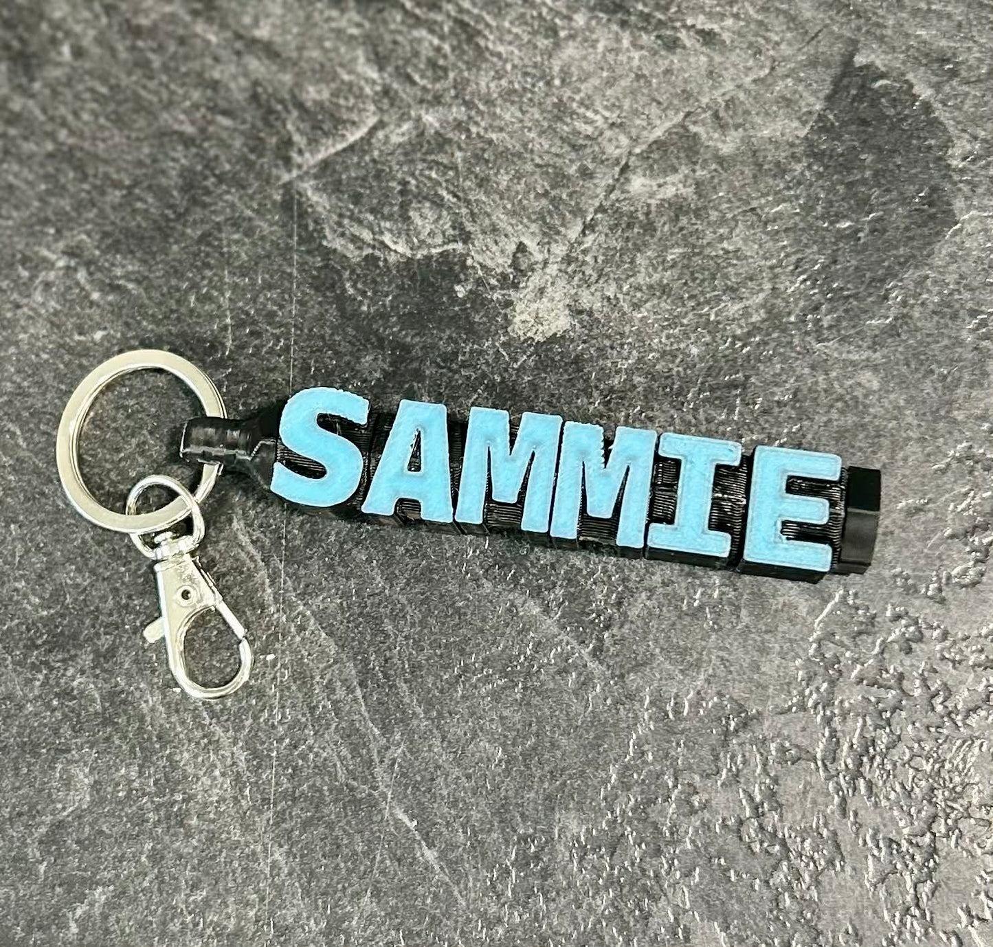 3D Printed Fidget Name Keychain