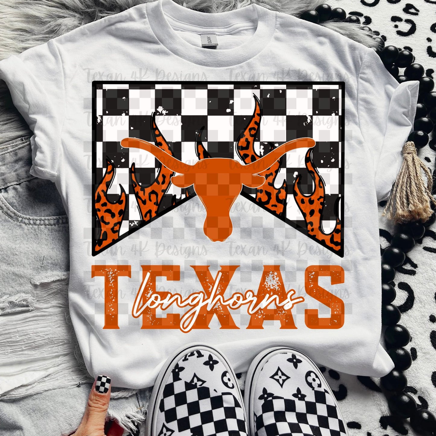 DTF Print - Leopard Flame - Top 32 College Teams