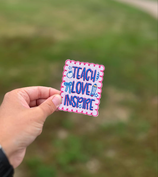 Teach Love Inspire Hat Patch