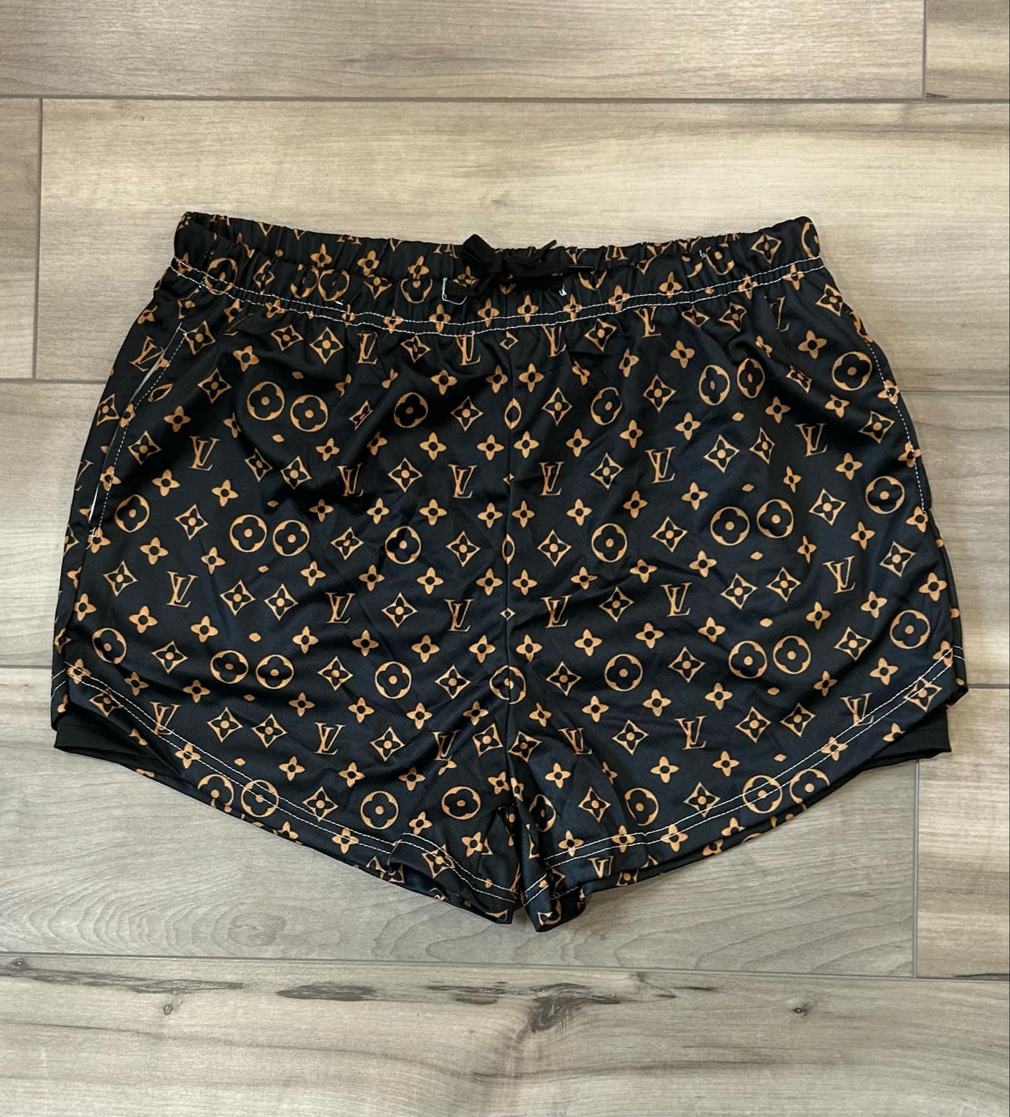 RTS Womens Patterned Double Layer Shorts
