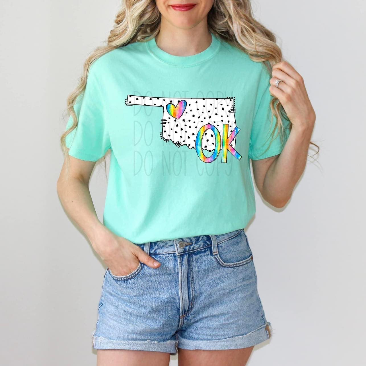 Dot & Rainbow State Tees Top