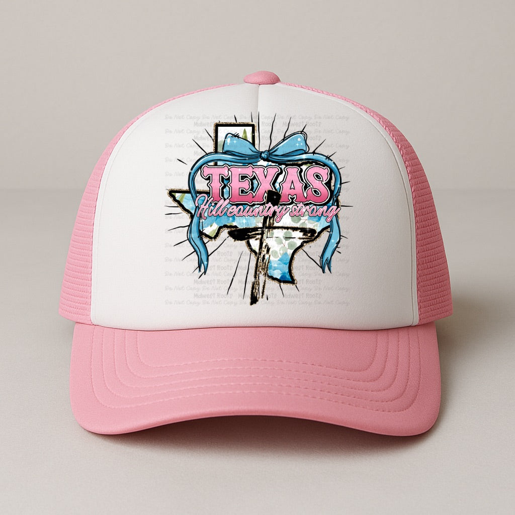 Texas Hill County Strong Foam Trucker Hat